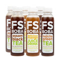 Assam Black, Hojicha Green, Mango Juices with Crystal Boba, 6-Pack of 12oz Bottles X15632