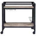Rustic Oak Serving Cart Z2767