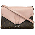 Pink Brown Monogram Leather Handbag C90810