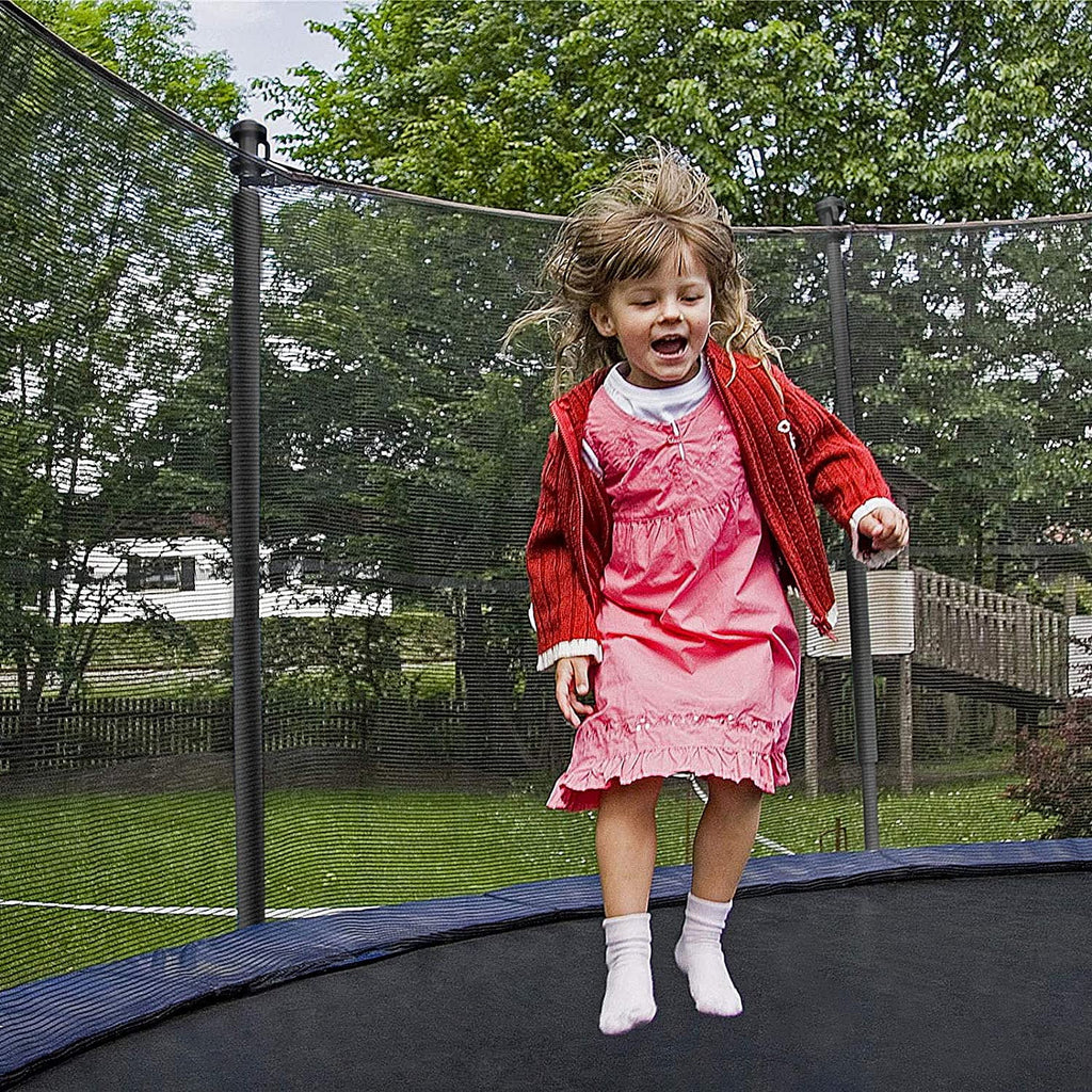 10 ft Trampoline with Enclosure and Wind Stakes, Blue M3763
