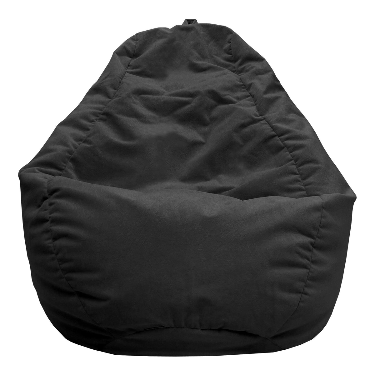 Black Micro-Fiber Suede Bean Bag Chair O9948