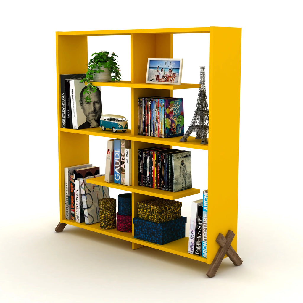 4 Tier Wood Bookshelf R112