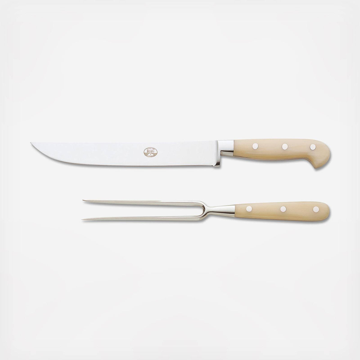 Ivory Lucite Carving Set L398