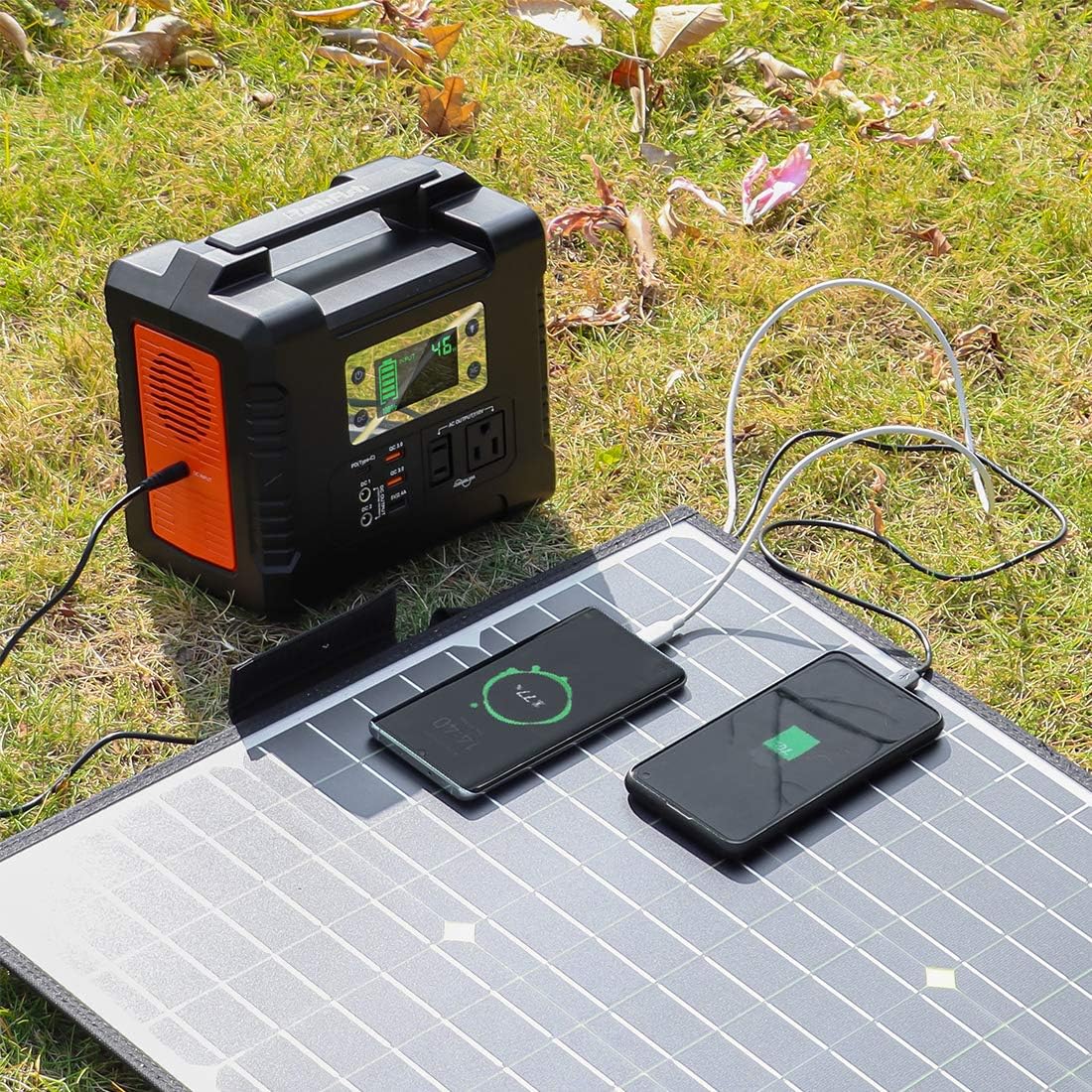 18V 18V Portable Foldable Solar Panel with USB DC Output E40499
