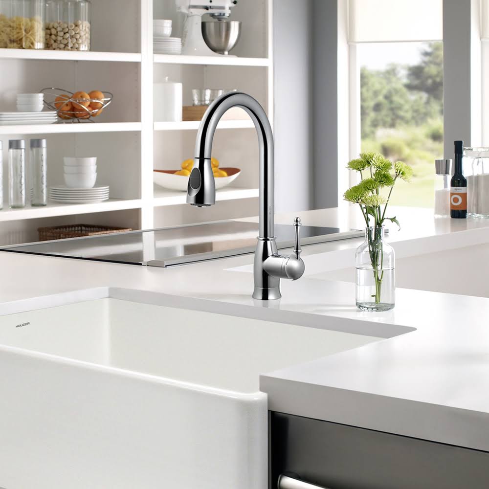 Polished Chrome Pull Down Kitchen Faucet I5772
