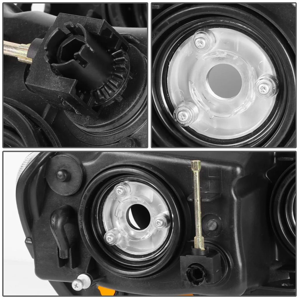 Black Housing Amber Side Headlight Headlamps for Jeep Grand Cherokee O221104