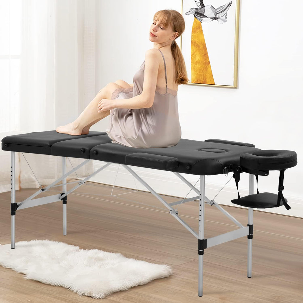 Portable 3 Folding Massage Table with Carry Case C50568