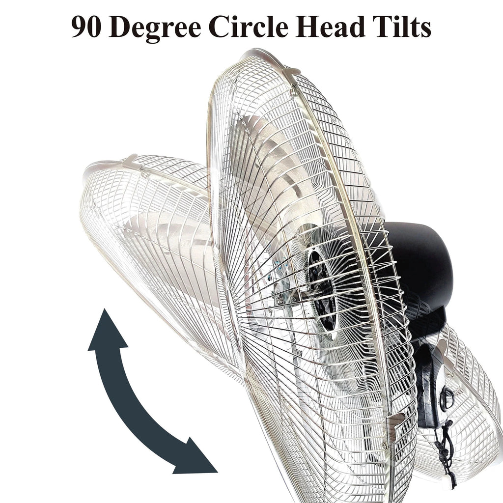 18 Inch 3 Speed Oscillating Wall Mount Fan E4805