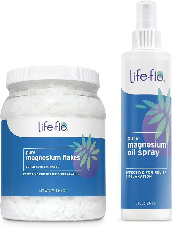 Magnesium Oil Spray 8 oz and Magnesium Flakes 44 oz C2668