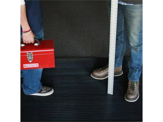 Black Composite Rib Rubber Floor Mat K447263