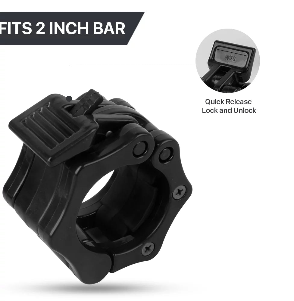 2 inch Black Barbell Clamps S683490