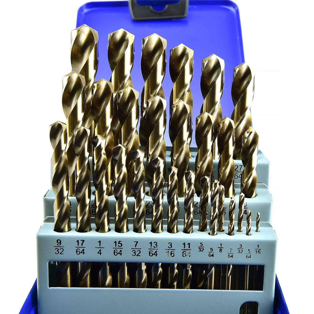 29 Piece Cobalt HSS M35 Twist Drill Bit Set B94303