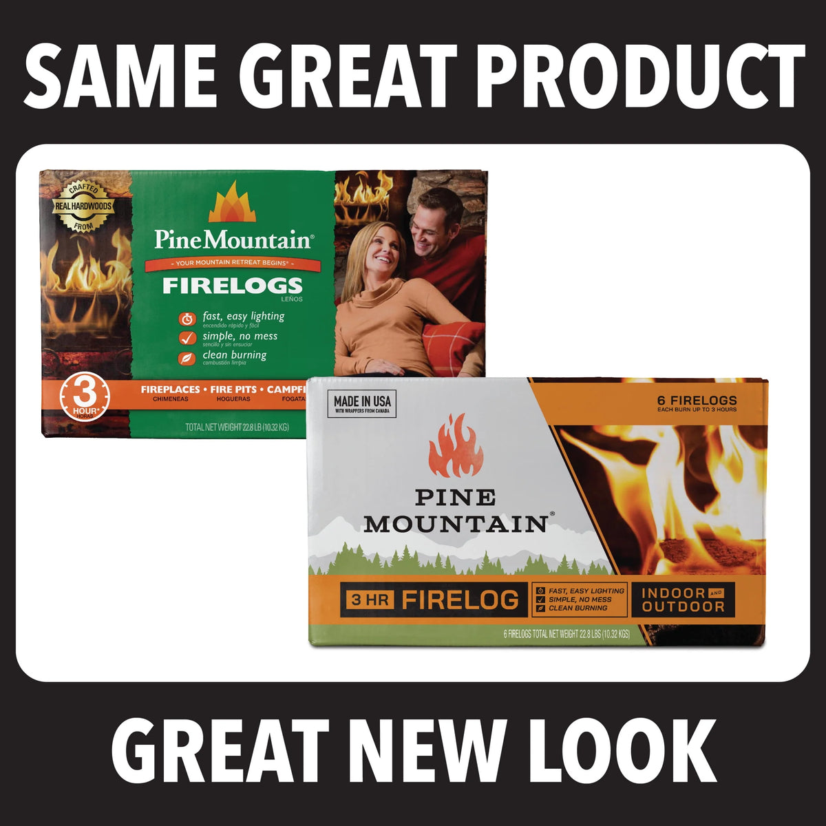 Long Burning Fire Log 6 Pack A3000