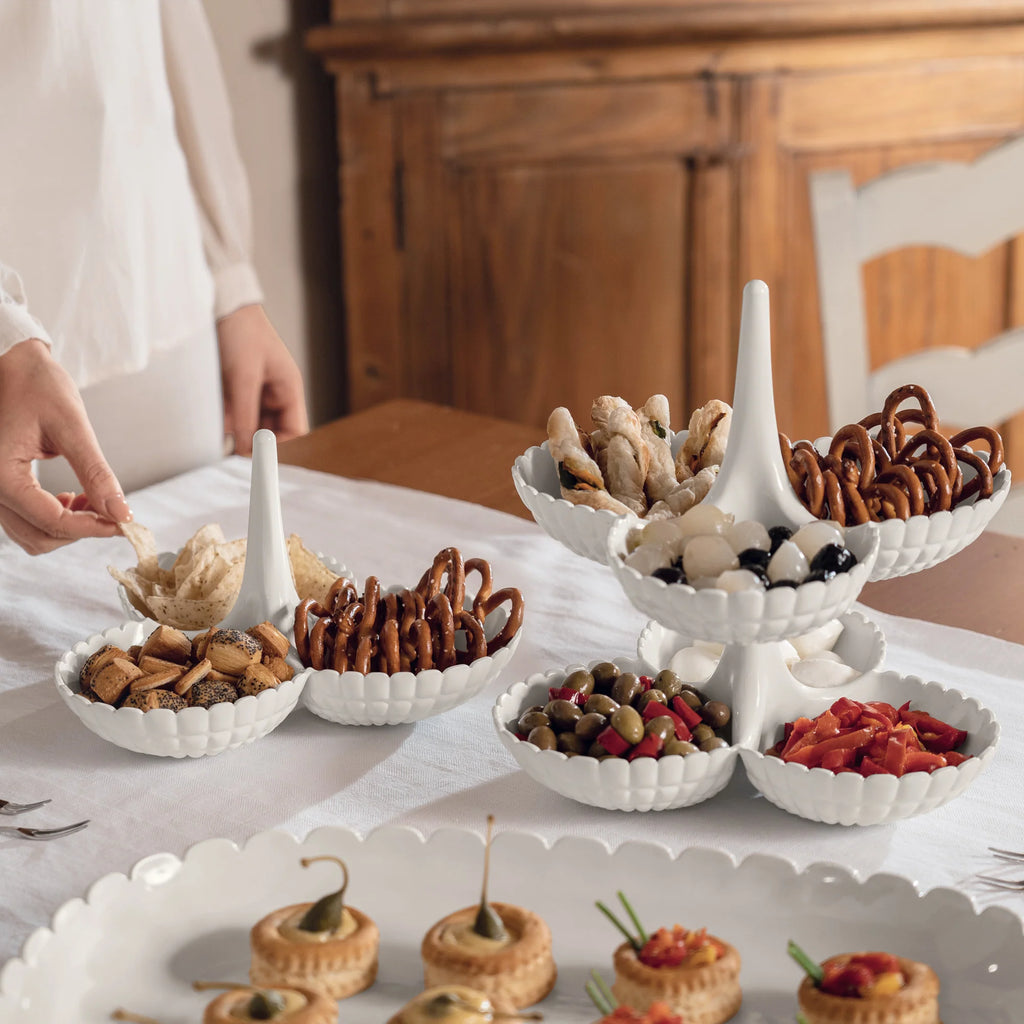 Milk white Hors d’oeuvres dish R127987