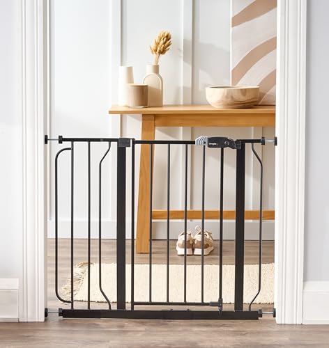 38.5-Inch Wide Walk Thru Baby Gate with Extension Kit P961