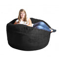 Black Microfiber Memory Foam Bean Bag Y70986
