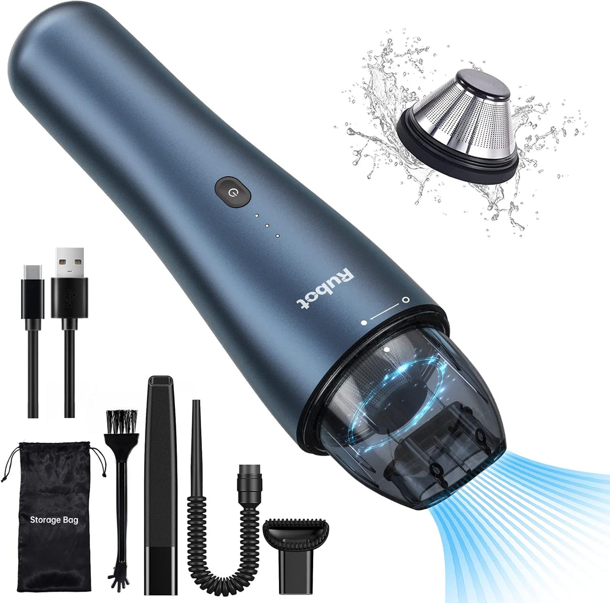 Handheld Cordless Mini Car Vacuum Black B529