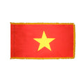 3ft. x 5ft. Vietnam Flag with Side Pole Sleeve and Fringe N97810