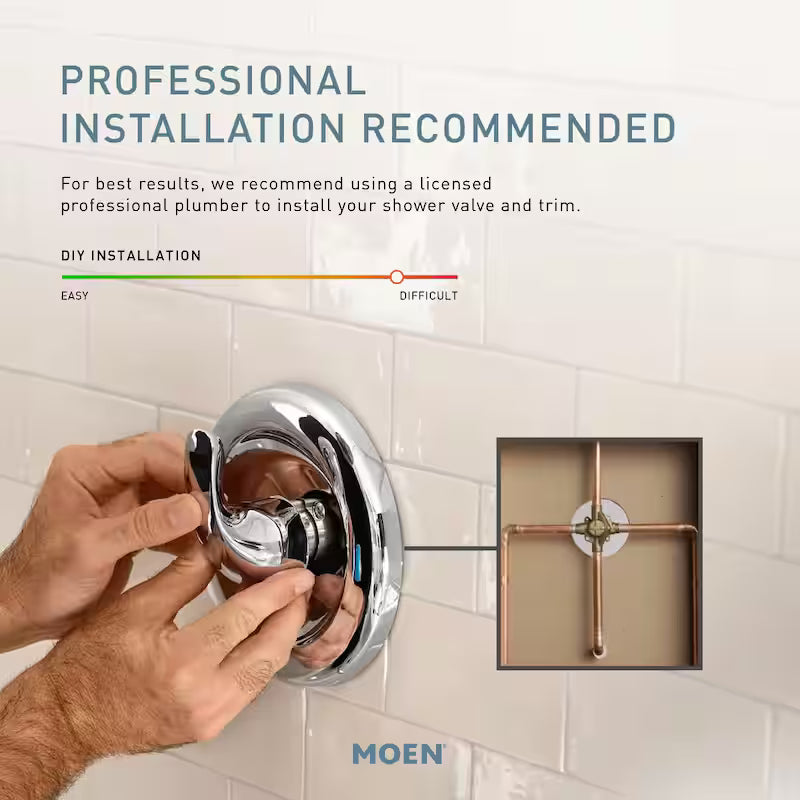Single-Handle 1-Spray Tub and Shower Faucet Brushed Nickel X6073