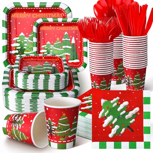 350 Pcs Disposable Paper Plates and Napkins Set Z540
