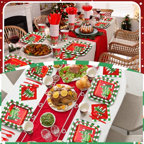 350 Pcs Disposable Paper Plates and Napkins Set Z540