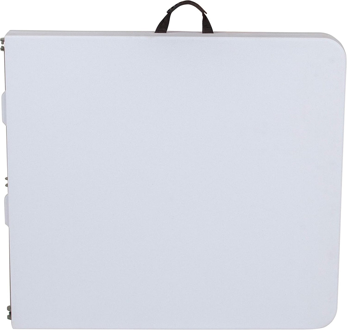 5-Foot Height Adjustable Bi-Fold Granite White Plastic Folding Table with Carrying Handle T99072