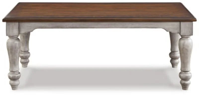 Antique Gray Brown Coffee Table L687382