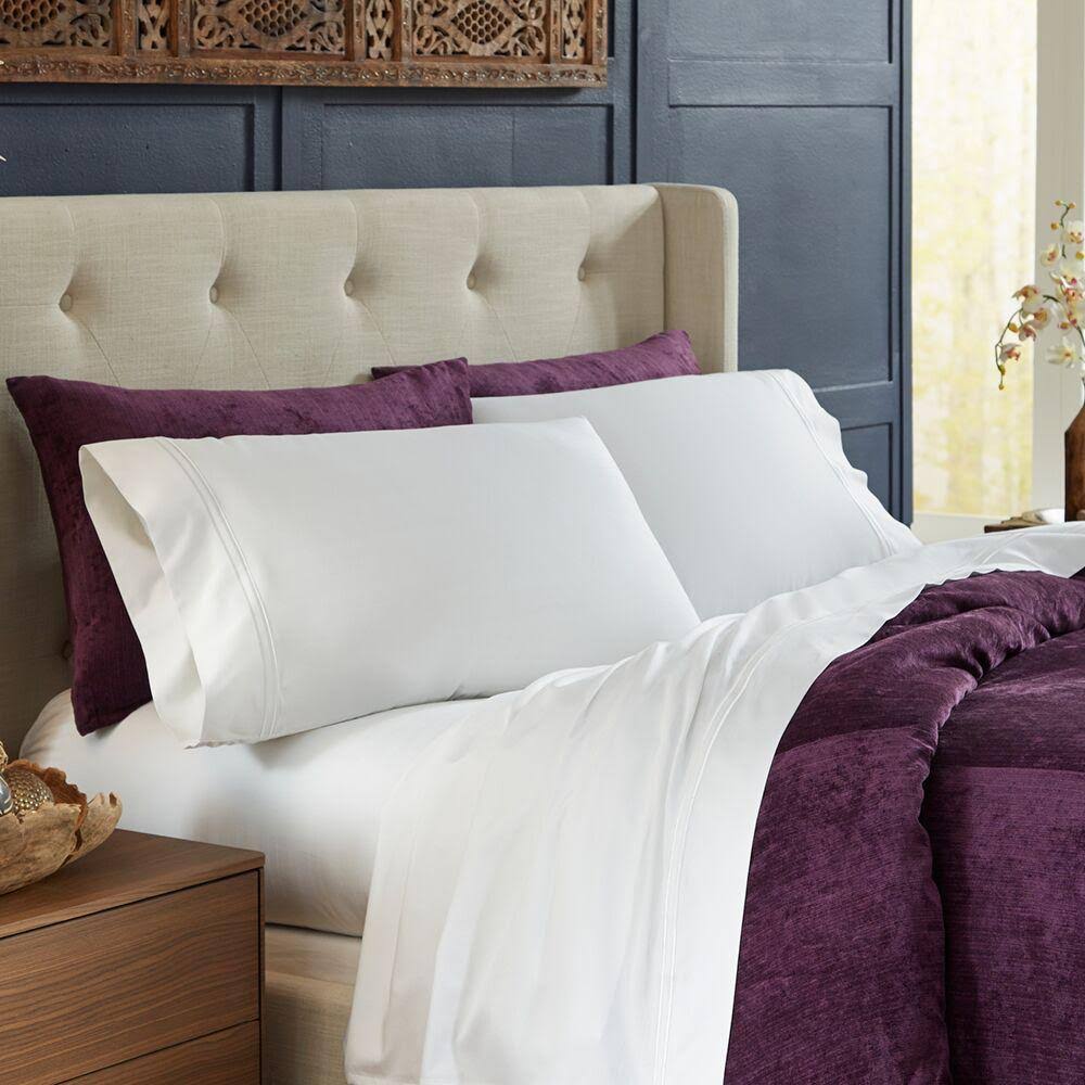 Queen White Bamboo Sheets N184