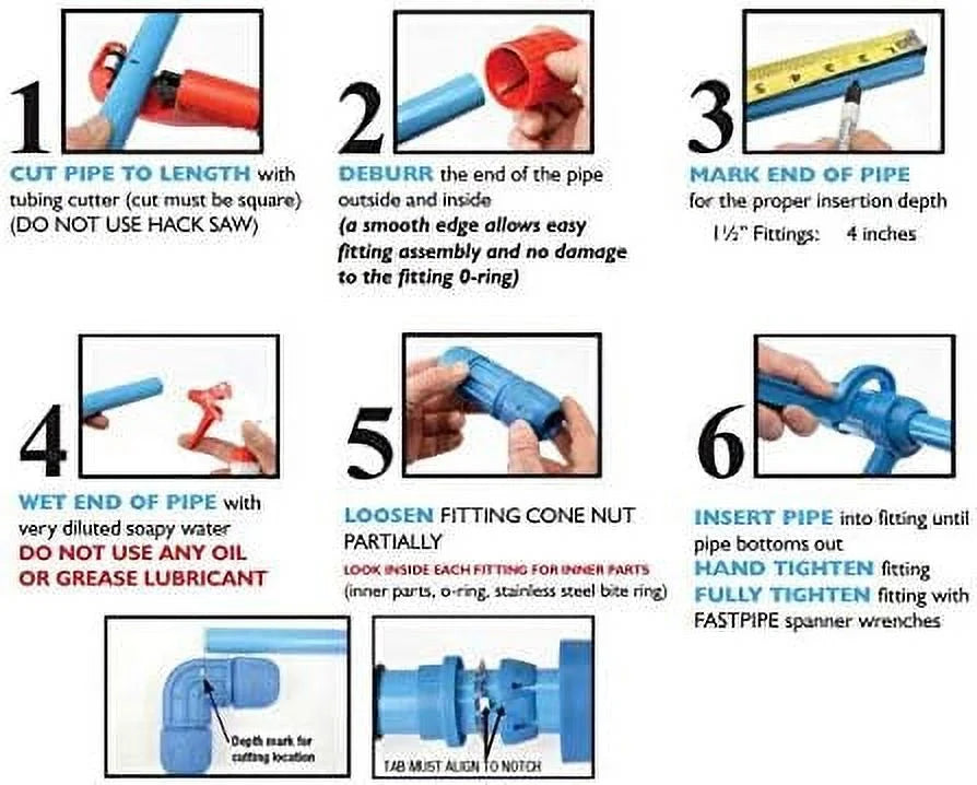1/2" FNPT Reducing Tee for Aluminum Tubing C9356