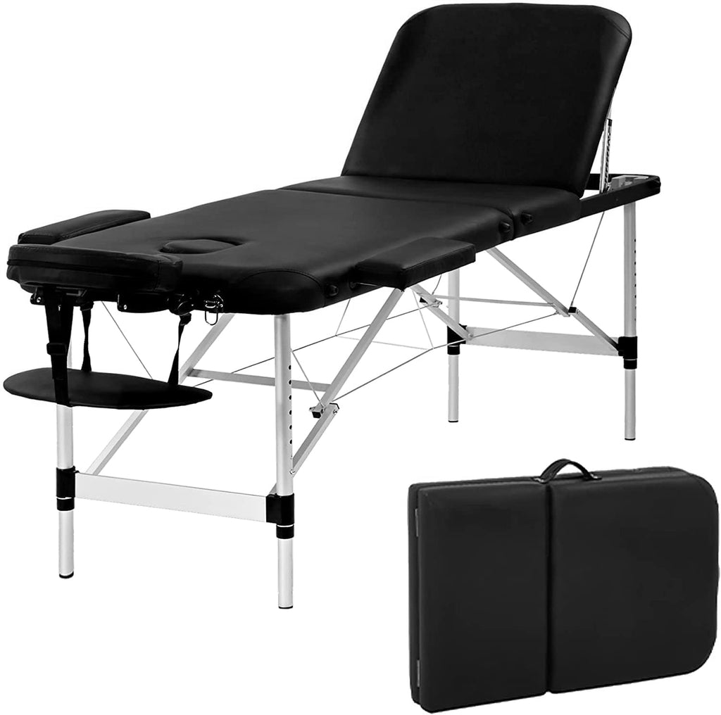 Portable 3 Folding Massage Table with Carry Case C50568
