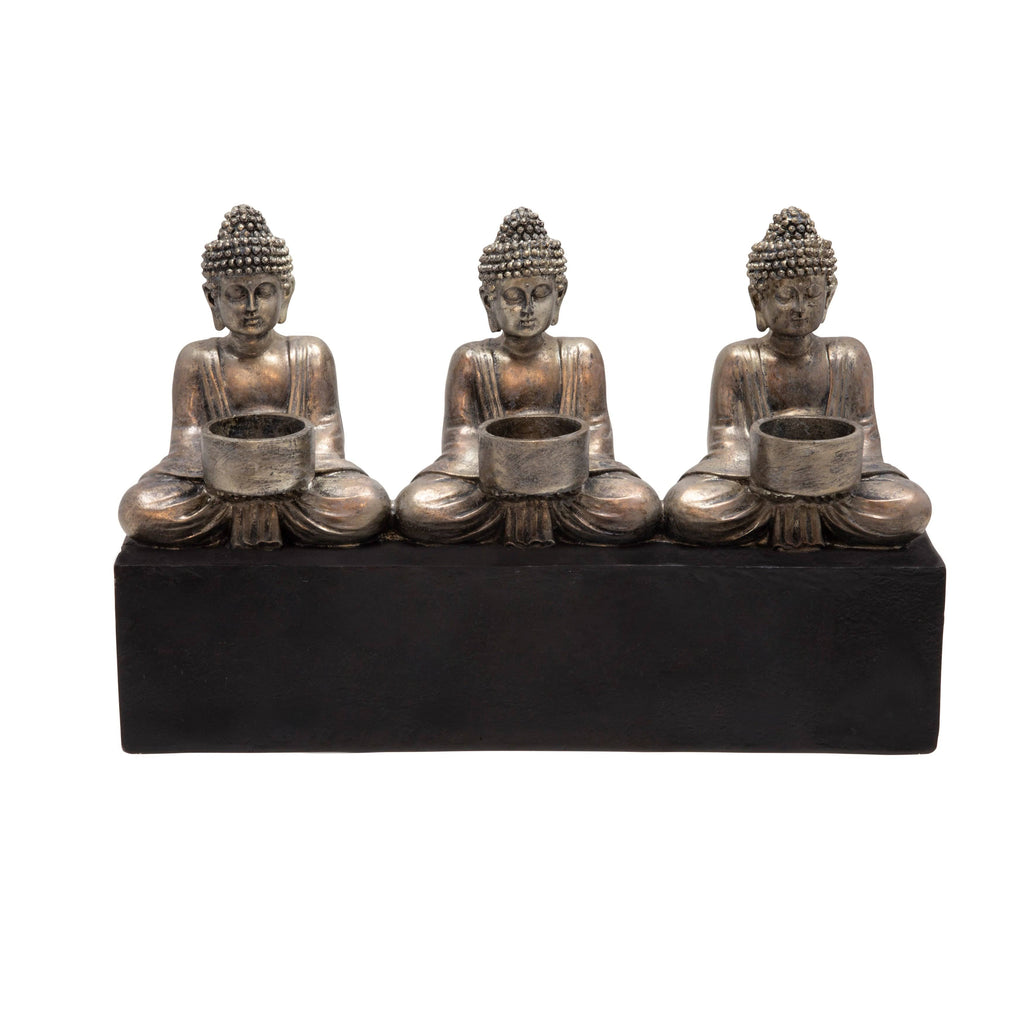 3 Buddha Tealight Candle Holder R322
