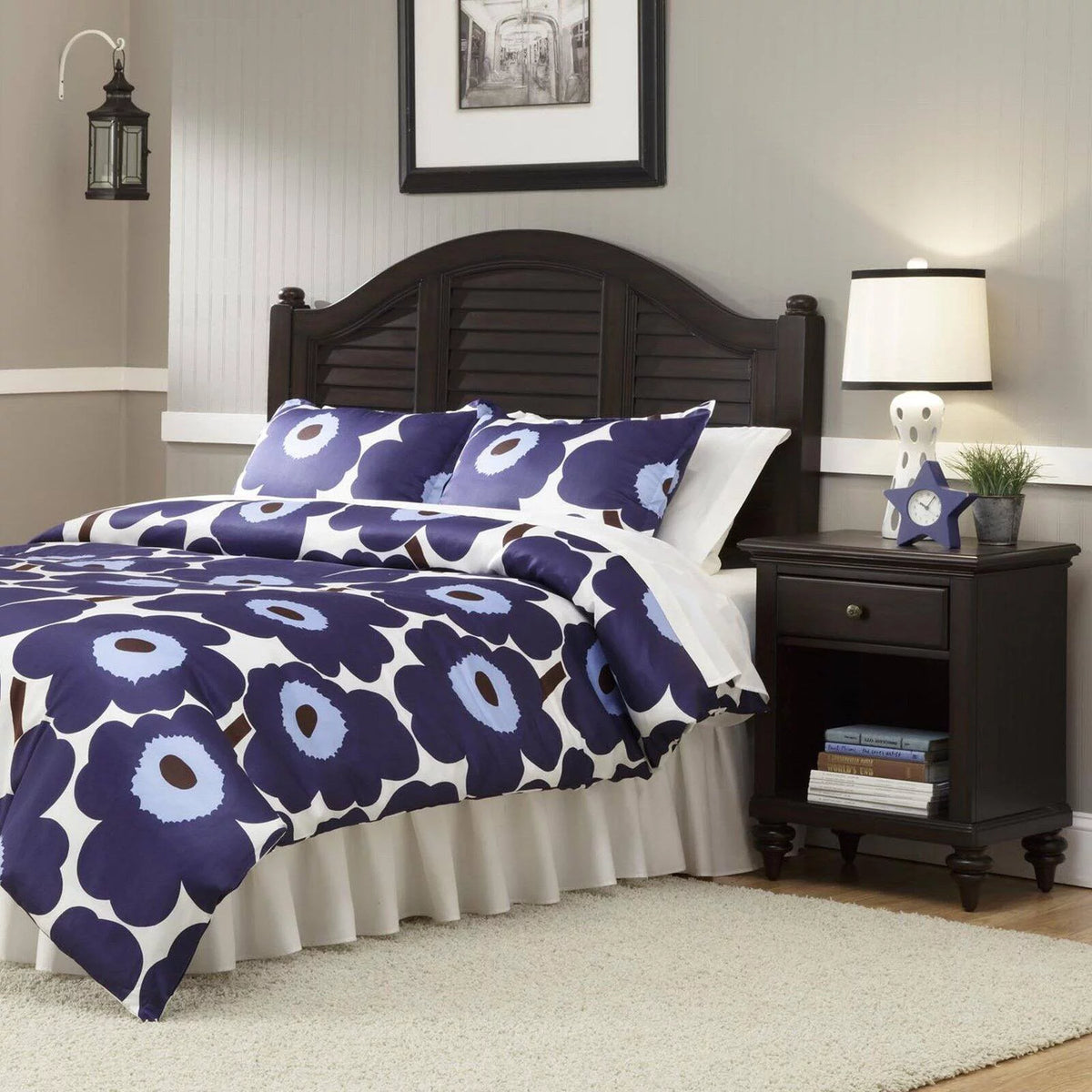 Off White Wood King Headboard B669