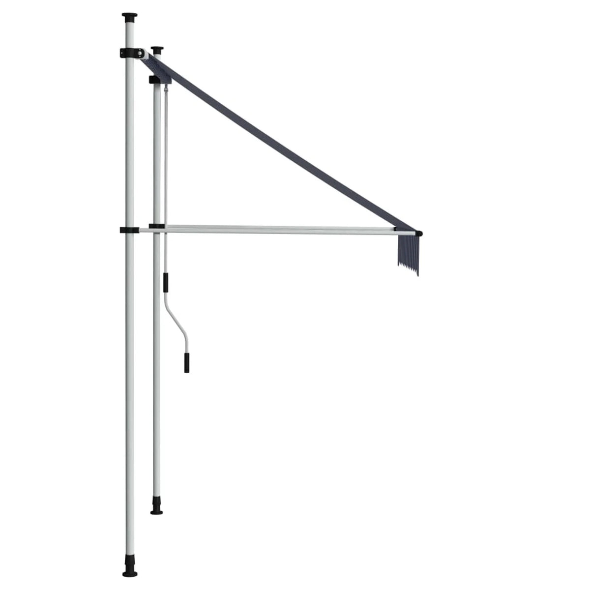Manual Retractable Awning 39.4" Blue and White Stripes C9941