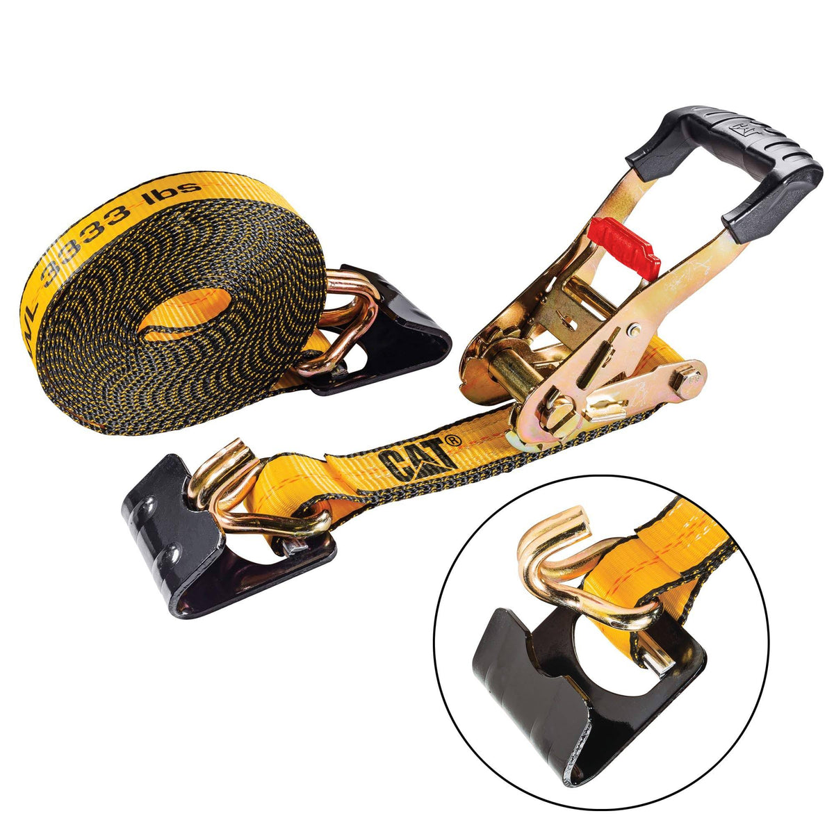 27 ft x 2 in Ratcheting Tie Down Straps O39726