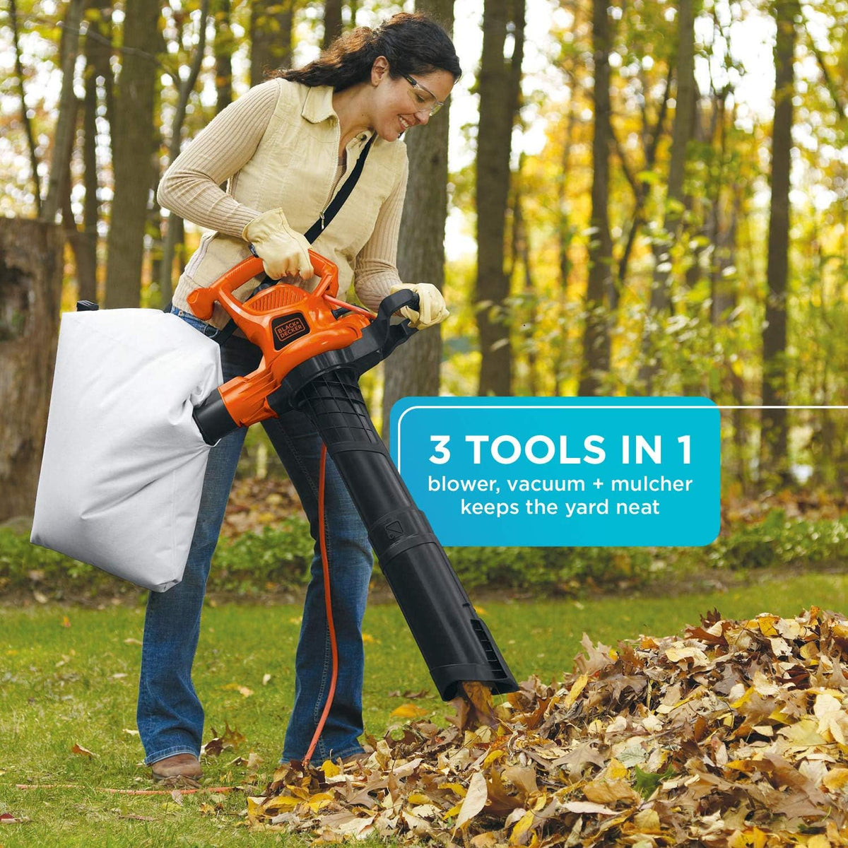 3-in-1 12-Amp Leaf Blower & Leaf Vacuum U4949
