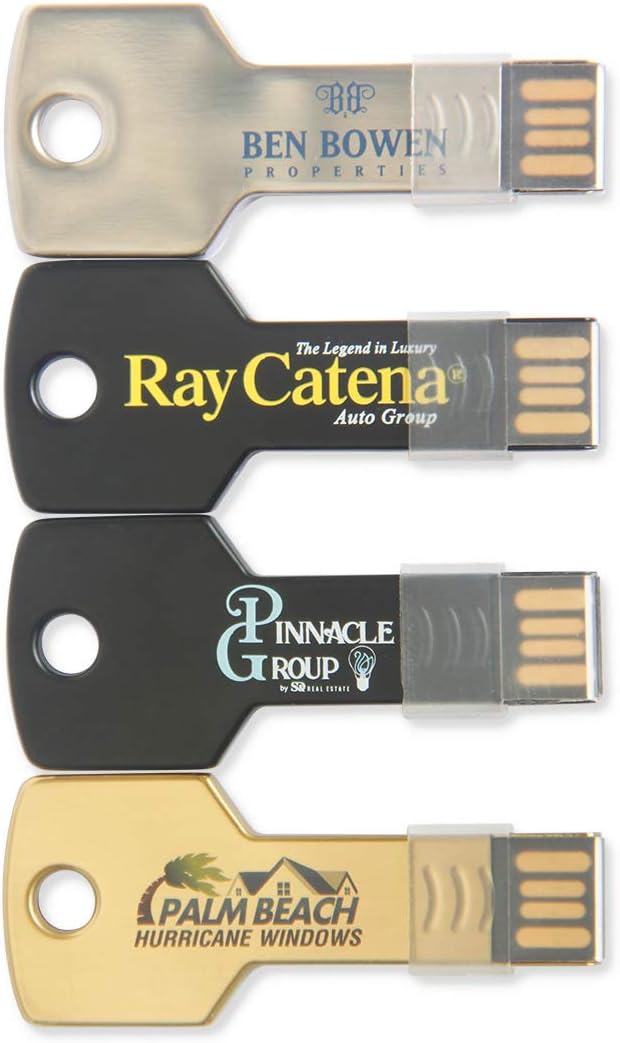 Custom Key Shaped USB Flash Drive 4GB 100 Pack P729370