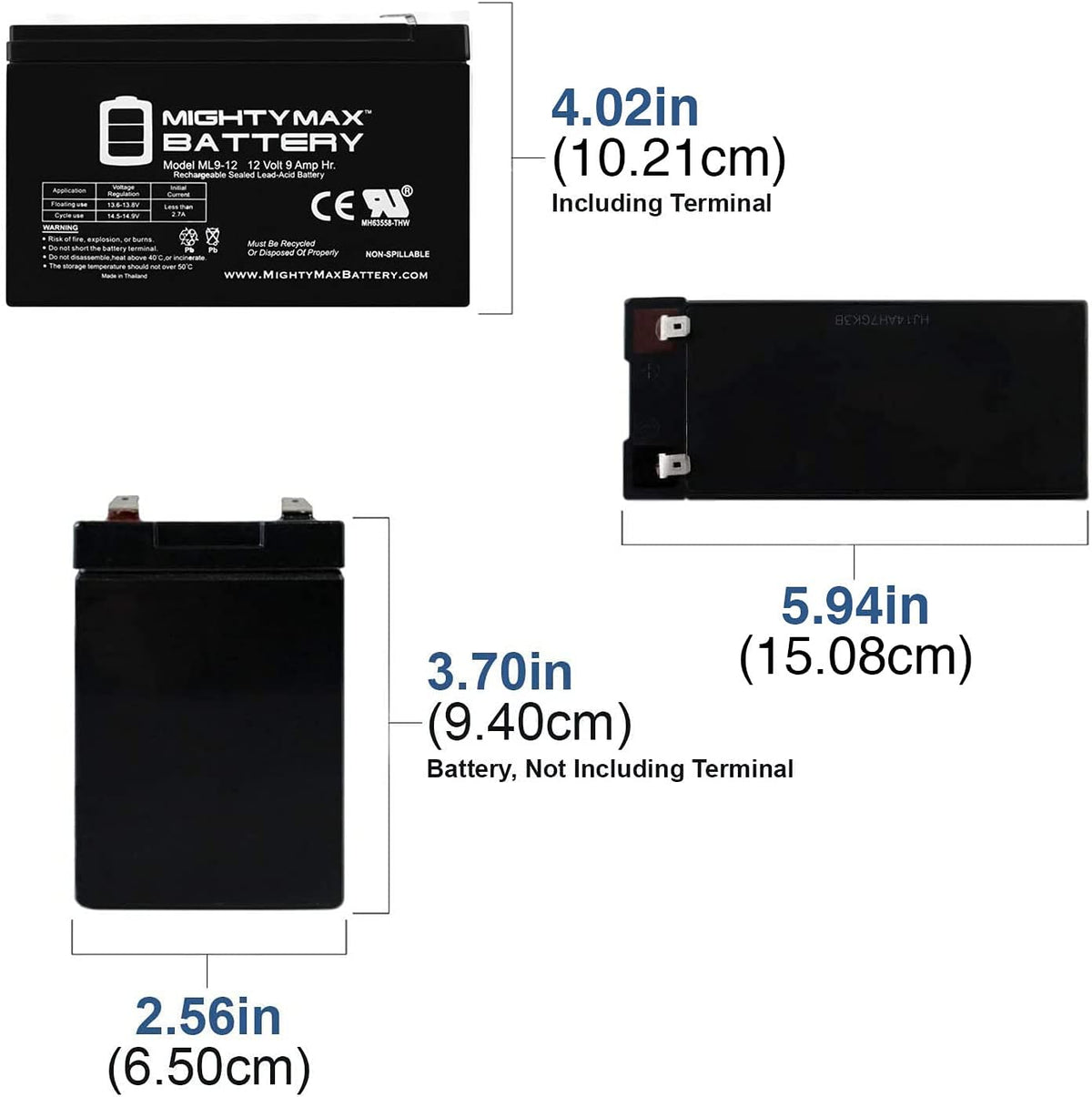 12 Volt 9 AH SLA Battery - Pack of 8 J4197