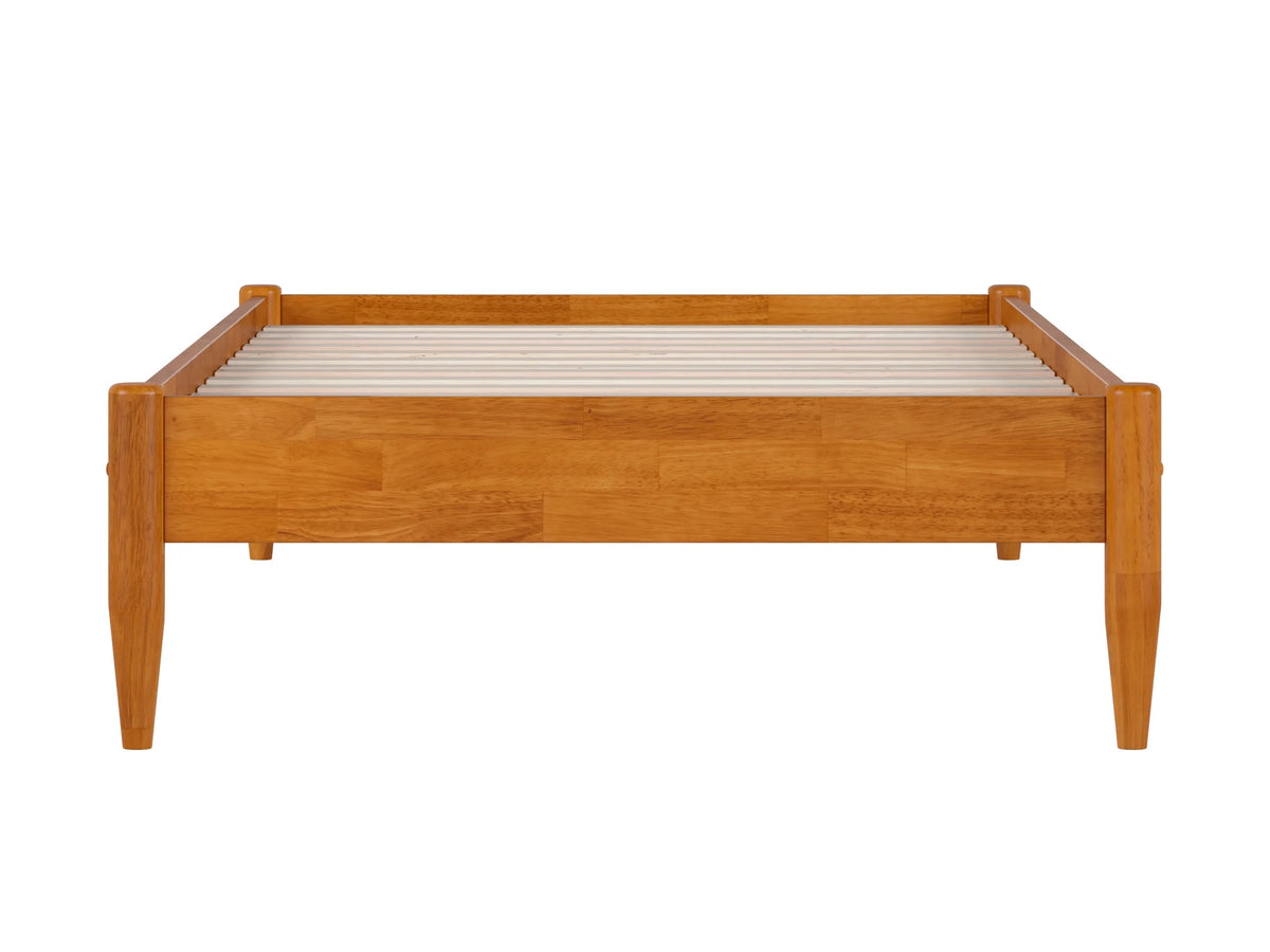 14" Light Toffee Solid Wood Platform Bed, Twin XL J44216
