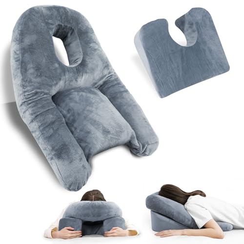 Face Down Pillow with Shredded Memory Foam and Removable Cover R342