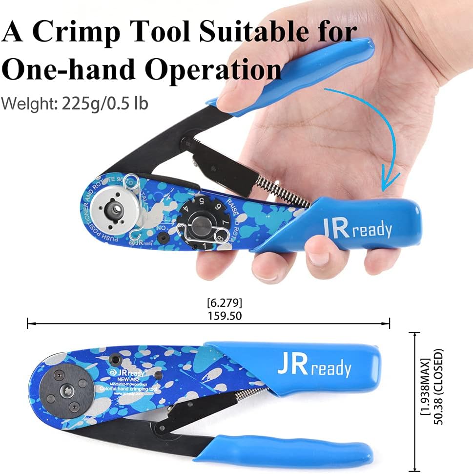 Eight Indent Crimping Tool Kit with 37 Positioner and GO NO GO GAUGE N127659