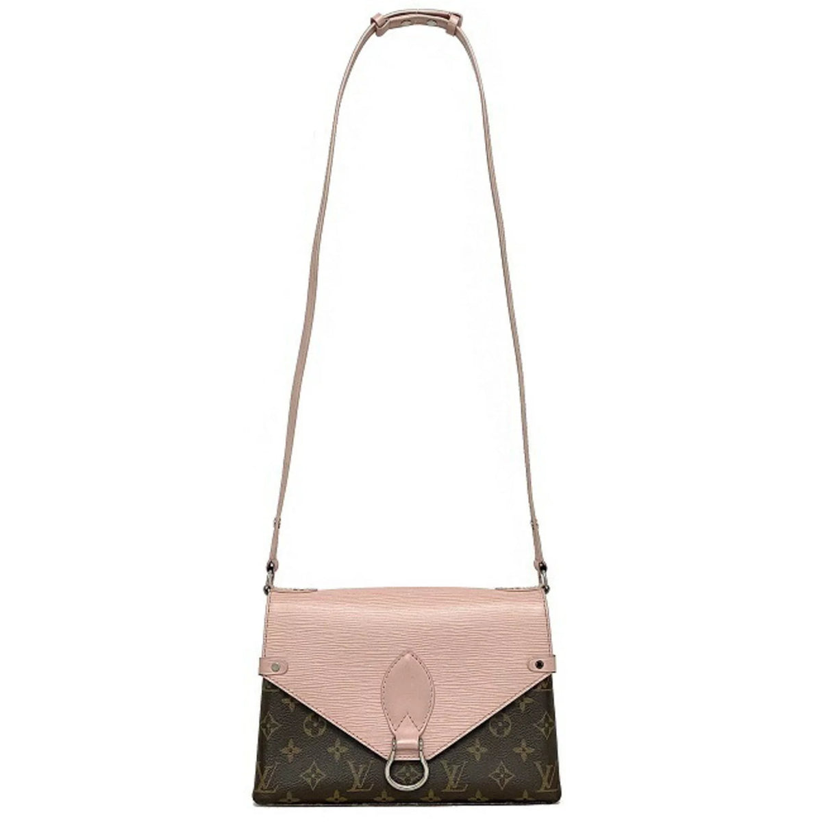 Pink Brown Monogram Leather Handbag C90810