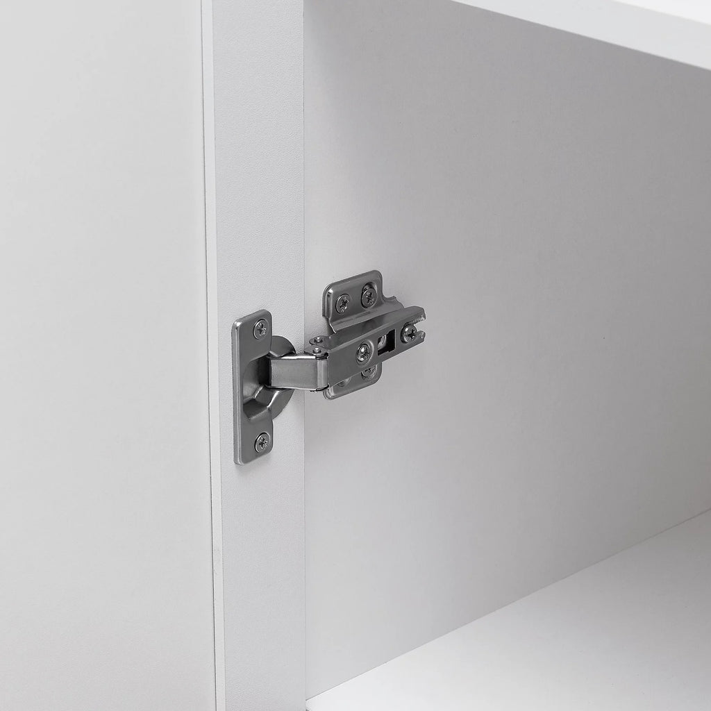 Tall Wood Bathroom Storage Cabinet with Adjustable Shelves Z2521