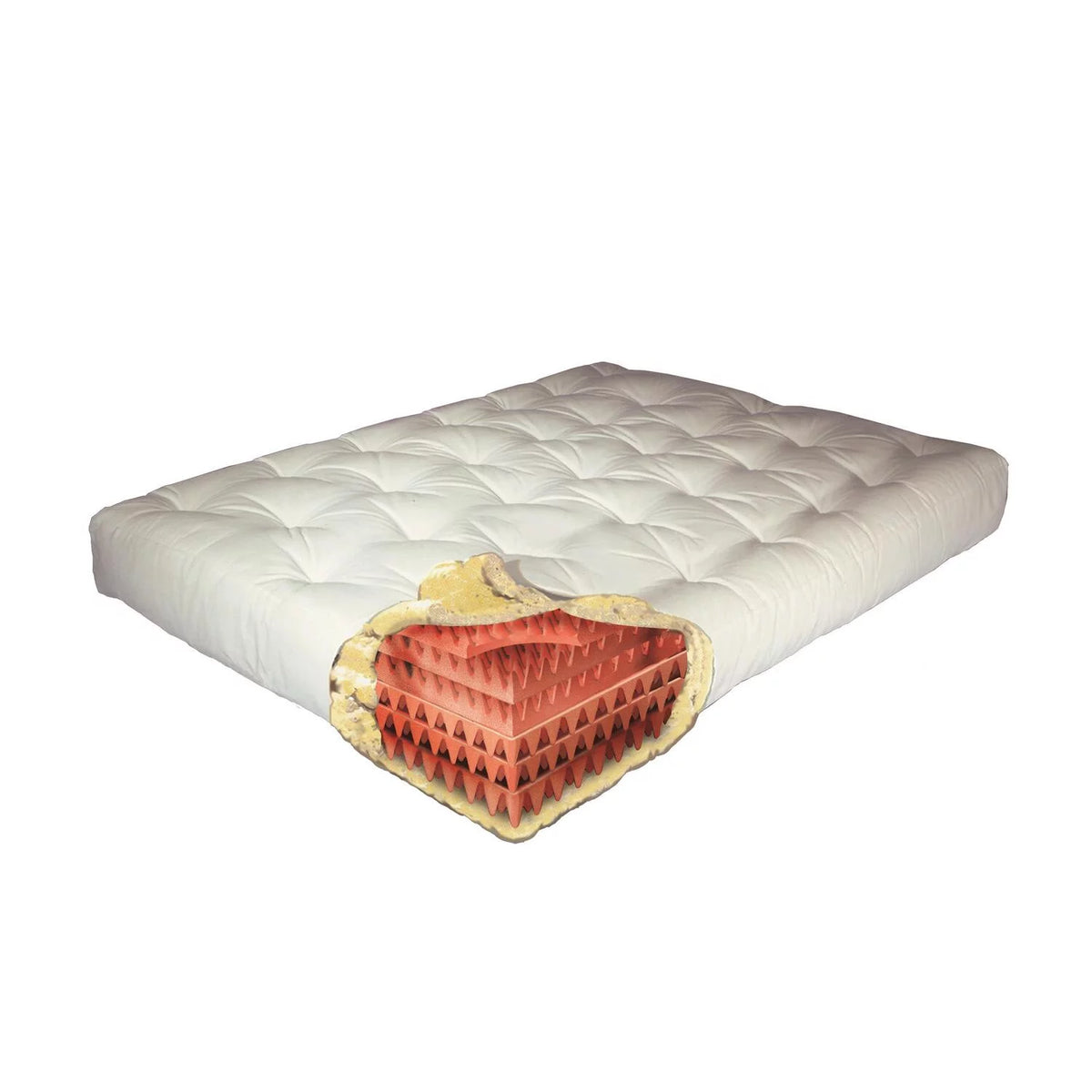 Black Microfiber Futon Mattress P3707