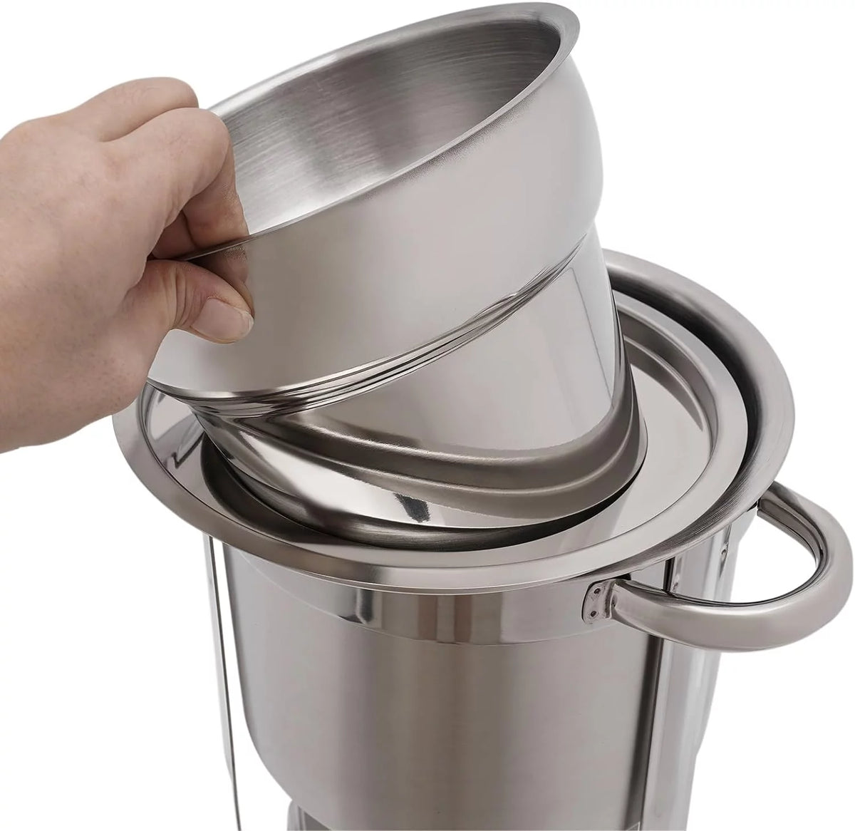 4.23-Quart Stainless Steel Soup Warmer with Lid U886