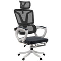 Black Home Office Chair with Adjustable Headrest and Lumbar Support G622