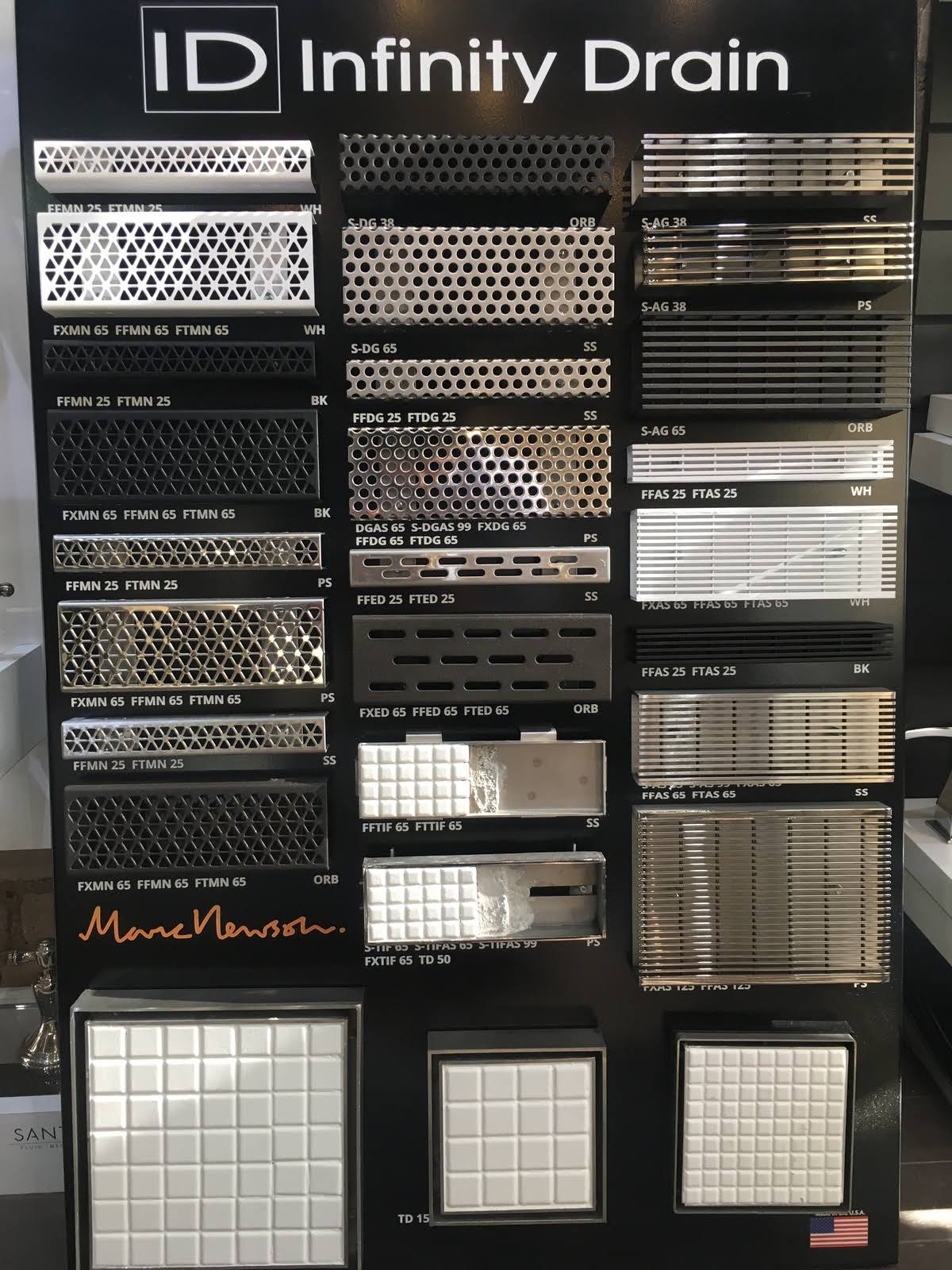 48x22 Tile Insert Linear Shower Drain N130