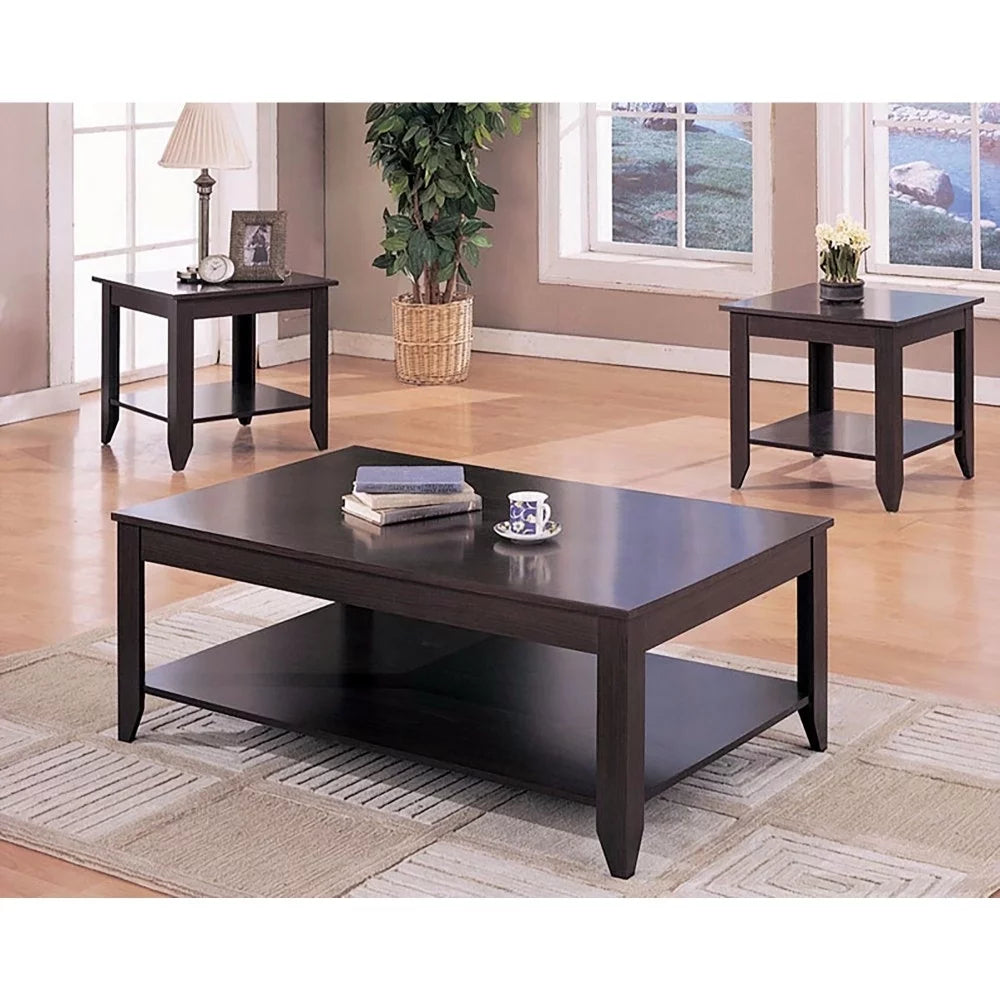 3-piece Occasional Table Set with Lower Shelf Z225