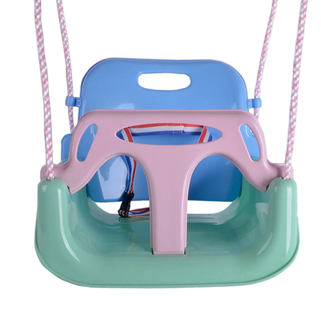 3-in-1 Kids Swing Seat with High Back and T-Bar Light Green T915