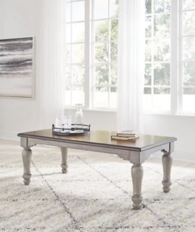 Antique Gray Brown Coffee Table L687382