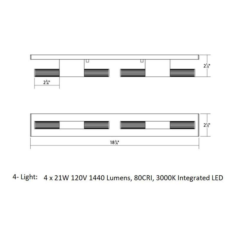 Satin White 6-Light LED Bath Bar X480698